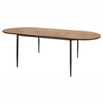 Riverdale eetkamertafel Scott - Ovaal - Zwart - 220cm NIEUW, Ophalen, Nieuw, Ovaal, 200 cm of meer