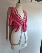 Crazy piece of art zijde kasjmier NotThatSexy medium large, Kleding | Dames, Ophalen of Verzenden, Gedragen, Maat 38/40 (M), Roze