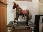 Antiek speelgoed paard op wielen, Antiek en Kunst, Antiek | Speelgoed, Ophalen of Verzenden