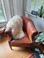 Schapenleren fauteuil., Huis en Inrichting, Fauteuils, Ophalen of Verzenden, Zo goed als nieuw, 75 tot 100 cm