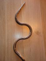Houten Slang - 65 cm Decoratie, Antiek en Kunst, Kunst | Beelden en Houtsnijwerken, Ophalen of Verzenden