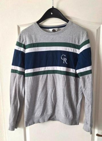 Colourful Rebel sweater – maat M – grijs met kleuraccenten beschikbaar voor biedingen