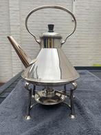 Verzilverde waterketel met onderstel te koop., Antiek en Kunst, Antiek | Goud en Zilver, Ophalen, Zilver