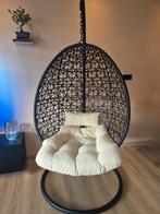 Mooie hangstoel - bijna nieuw!, Ophalen, Zwart, Stof, Zo goed als nieuw