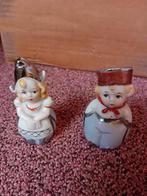Antiek zout en peper stel..7cm hoogte, Antiek en Kunst, Antiek | Porselein, Ophalen of Verzenden
