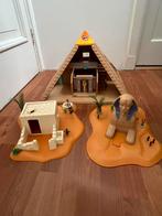 Playmobil Egypte pyramide 4240 met sfinx 4242 en huisje 6485, Kinderen en Baby's, Speelgoed | Playmobil, Zo goed als nieuw, Ophalen