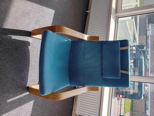 Stoel, Huis en Inrichting, Stoelen, Zo goed als nieuw, Eén, Stof, Blauw, Ophalen