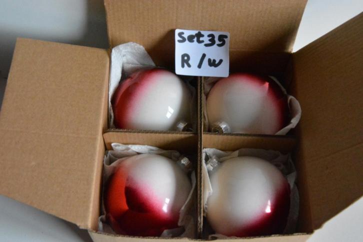 Set glazen kerstballen Set 35, Diversen, Kerst, Zo goed als nieuw, Ophalen of Verzenden