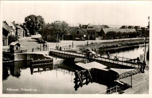 Friesebrug Alkmaar, Verzamelen, Ansichtkaarten | Nederland, Ongelopen, Noord-Holland, Voor 1920, Verzenden