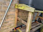 Oppottafel hout gebruikt, Ophalen of Verzenden, Gebruikt, Hout, Minder dan 60 cm