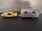 Ford Mustang 1968 + Airstream Caravan Schaal 1:43, Auto, Norev, Ophalen of Verzenden, Norev