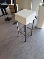 Pedrali barkruk, Ophalen, Gebruikt, Leer, Met voetsteun