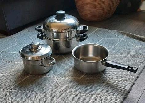 Stainless steel pannensetje voor Tony reep, Huis en Inrichting, Keuken | Keukenbenodigdheden, Gebruikt, Ophalen