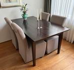 Eetkamer tafel met 4 stoelen, Huis en Inrichting, Ophalen, Zo goed als nieuw, 4 tot 6 stoelen