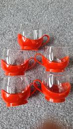 Retro theeglazen, Ophalen of Verzenden, Overige stijlen, Kop(pen) en/of Schotel(s), Glas