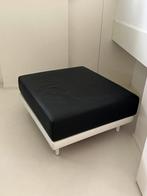 Gelderland poef leer !, Huis en Inrichting, Banken | Voetenbanken en Poefen, Ophalen of Verzenden, Zo goed als nieuw, Leer, 75 tot 100 cm