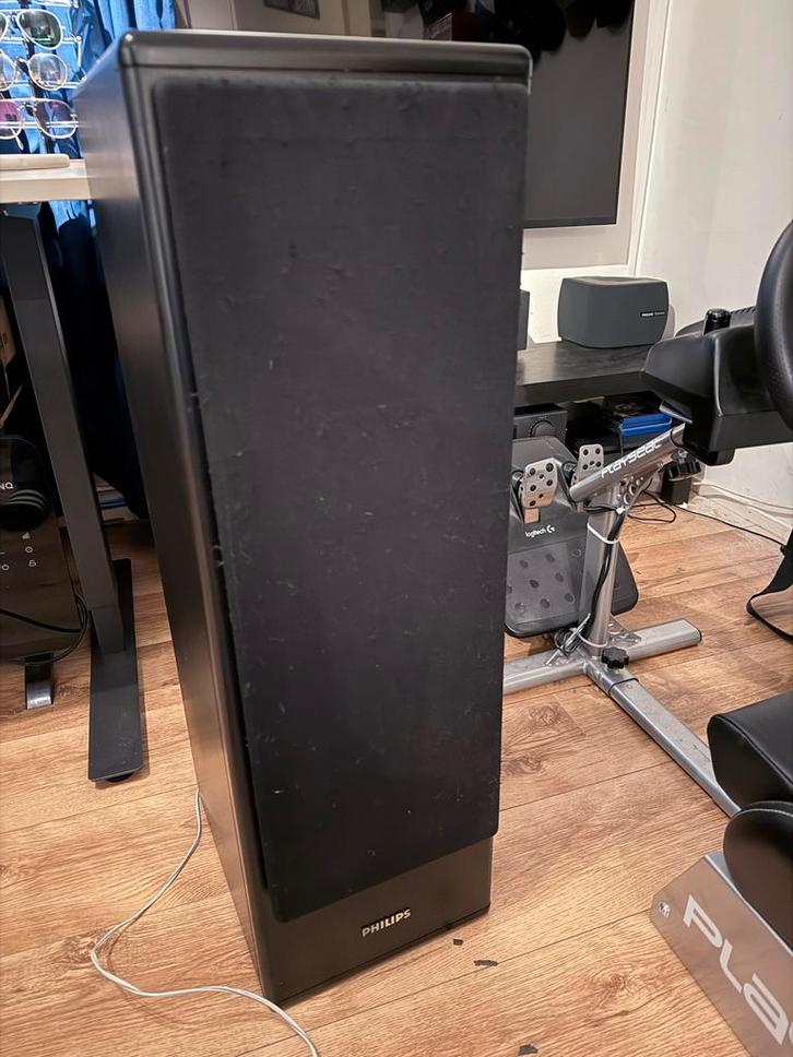 Philips FB820 Luidspreker - Krachtig Geluid!, Audio, Tv en Foto, Luidsprekers, Gebruikt, Front, Rear of Stereo speakers, 120 watt of meer