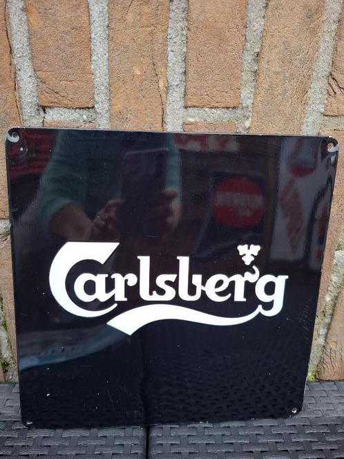 Reclamebord Carlsberg, Verzamelen, Biermerken, Zo goed als nieuw, Reclamebord, Plaat of Schild, Overige merken, Ophalen of Verzenden