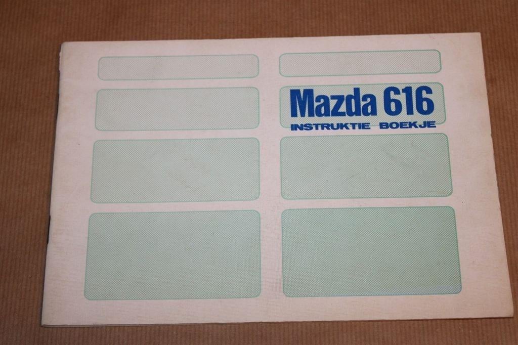 Mazda 616 Instruktieboekje - 1974, Auto diversen, Handleidingen en Instructieboekjes, Ophalen of Verzenden