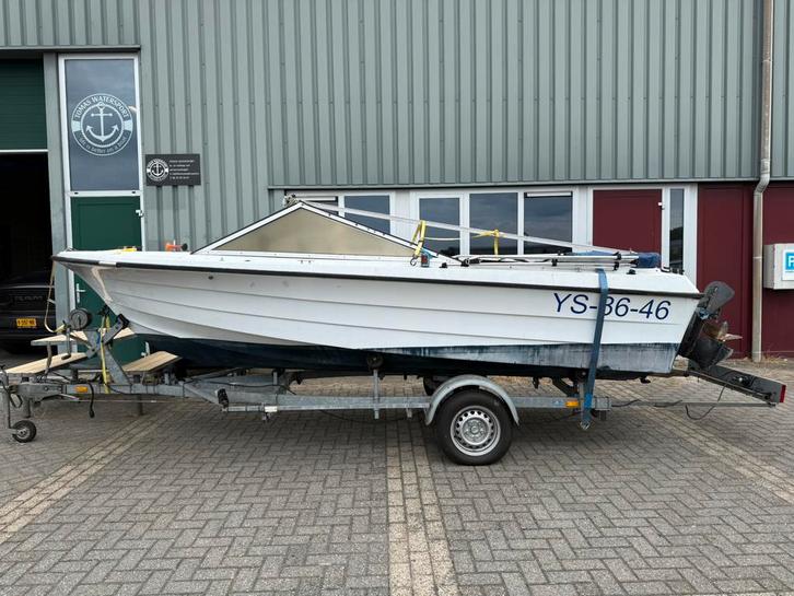 Draco speedboot opknapper, Watersport en Boten, Sloepen, Gebruikt, 10 tot 30 pk, 6 meter of meer, Binnenboordmotor, Diesel, Staal