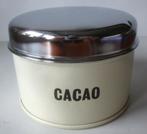 Brabantia voorraadbus voor Cacao, emaille met metalen deksel, Antiek en Kunst, Ophalen of Verzenden