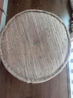 LODSH Ronde Poef - Bruin, Huis en Inrichting, Minder dan 50 cm, Gebruikt, Rond, Ophalen of Verzenden