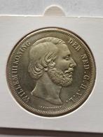 Rijksdaalder Willem lll 1858 zilver, Postzegels en Munten, Zilver, 2½ gulden, Ophalen of Verzenden, Koning Willem III