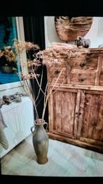 Landelijk pot met berenklauw takjes, Ophalen of Verzenden, Zo goed als nieuw