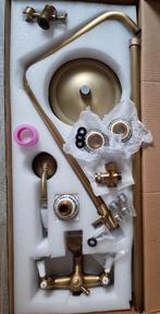 Retro landelijke doucheset, opbouwdouche, brons, regendouche, Ophalen of Verzenden, Nieuw, Koper, Douche