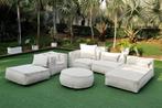Luxe XXL Demo Loungeset Beige/Zwart – OP=OP – HOGE KORTING, Ophalen, Overige materialen, 6 zitplaatsen, Nieuw