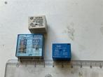 Relais 12V DC 5A & 10A 1x wissel contact 3 stuks, Ophalen of Verzenden, Gebruikt