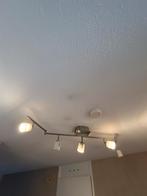 Moderne plafondlamp met 5 spots, Gebruikt, Soft of Flame, Halogeen (gloei)lamp, E14 (klein)