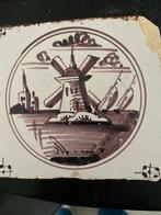 Oude Hollandse Tegel met Molen, Antiek en Kunst, Antiek | Wandborden en Tegels, Ophalen of Verzenden