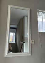Witte rechthoekige spiegel, Huis en Inrichting, Woonaccessoires | Spiegels, 100 tot 150 cm, Ophalen of Verzenden, Zo goed als nieuw