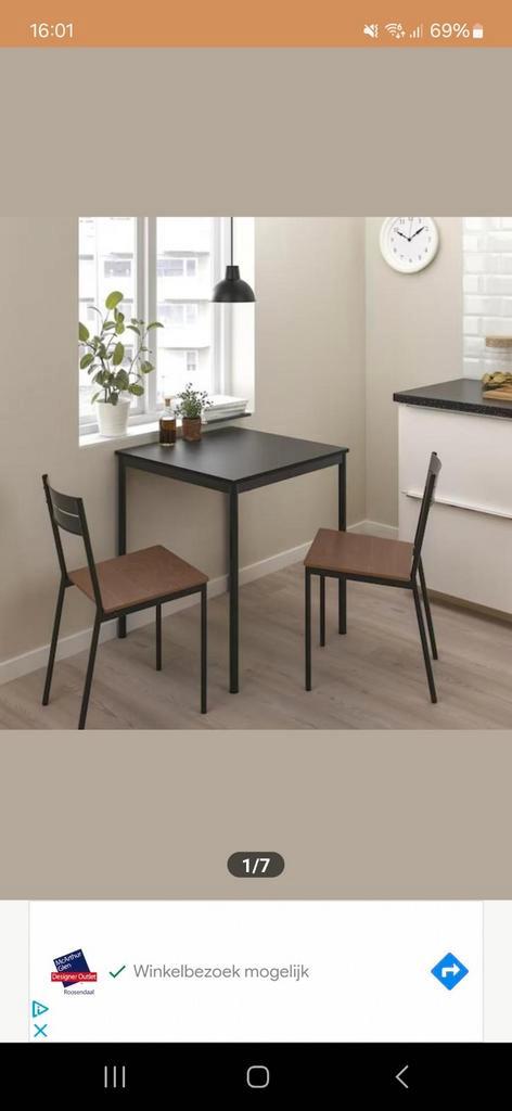 Gezocht kleine eettafel, Huis en Inrichting, Tafels | Eettafels, Zo goed als nieuw, Minder dan 50 cm, Minder dan 50 cm, tot twee personen