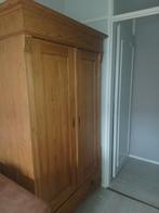 Antieke Houten Hangkast+ lade, Huis en Inrichting, Kasten | Kledingkasten, Antiek, Gebruikt, 100 tot 150 cm, Met hangruimte