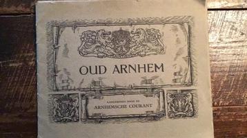 Oud Arnhem- Map met 12 Litho’s en Oude Reclames beschikbaar voor biedingen