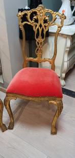 Antieke Franse Stoeltjes - Set van Twee, Ophalen of Verzenden