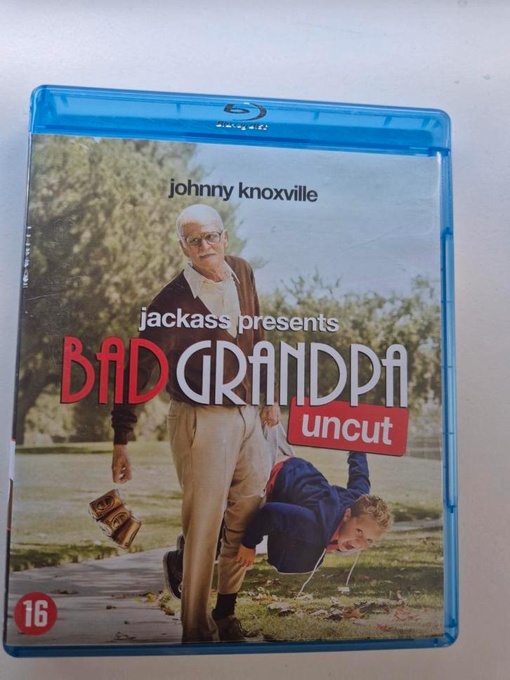 Jackass Presents: Bad Grandpa - Uncut Blu-ray, Cd's en Dvd's, Blu-ray, Zo goed als nieuw, Humor en Cabaret, Ophalen of Verzenden
