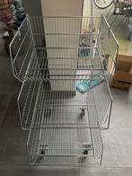 Draadmanden op wieltjes - 3 stuks, Ophalen, Gebruikt
