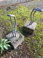 2 Fietsenstandaards, Gebruikt, Staal, Minder dan 100 cm, Ophalen of Verzenden