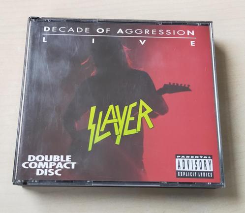 Slayer - Decade Of Agression Live 2CD 1991 USA, Cd's en Dvd's, Cd's | Hardrock en Metal, Gebruikt, Ophalen of Verzenden