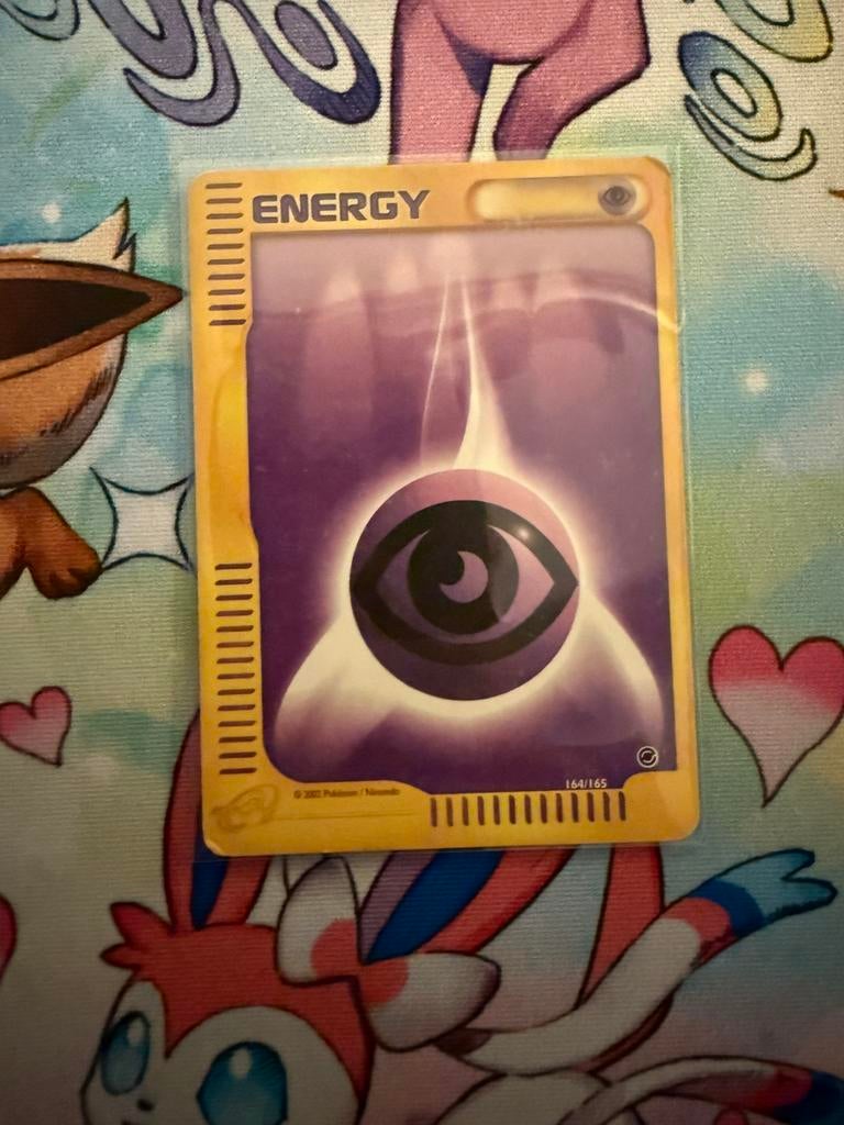 164/165 Pokémon Energy Kaart - psychic oude kaart, Ophalen of Verzenden, Gebruikt, Losse kaart