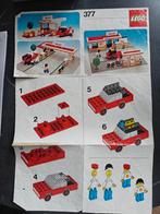 Lego 377 Shell Tankstation Compleet + 2 base plates, Kinderen en Baby's, Speelgoed | Duplo en Lego, Ophalen, Zo goed als nieuw