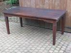 Vintage koloniale teakhouten eetkamertafel 180 x 90, Huis en Inrichting, Tafels | Eettafels, Ophalen, 50 tot 100 cm, Zo goed als nieuw