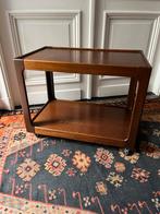 AUTHENTIEKE VINTAGE TROLLEY TAFEL WIELEN BIJZETTAFEL DEENS, Ophalen, 50 tot 100 cm, Zo goed als nieuw, 25 tot 50 cm