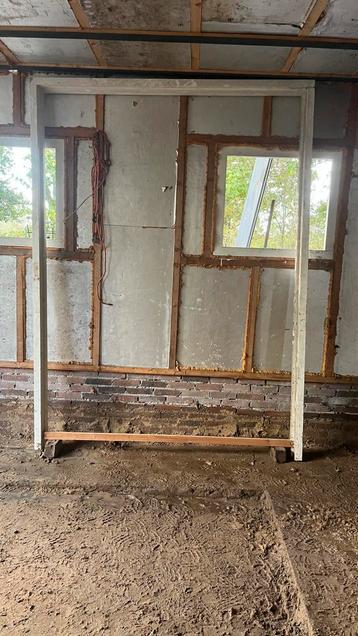 Nieuw Meranti Tuindeurenkozijn voor Dubbele Schuurdeur beschikbaar voor biedingen