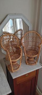 Vintage rotan poppenstoel, Ophalen of Verzenden, Zo goed als nieuw