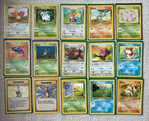 Oude Pokemon Kaarten Set 1995-1999, Hobby en Vrije tijd, Verzamelkaartspellen | Pokémon, Gebruikt, Losse kaart, Verzenden