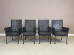 4 Montis Chaplin stoelen zwart Gerard van den Berg I.Z.G.S., Huis en Inrichting, Stoelen, Ophalen, Zwart, Zo goed als nieuw, Metaal